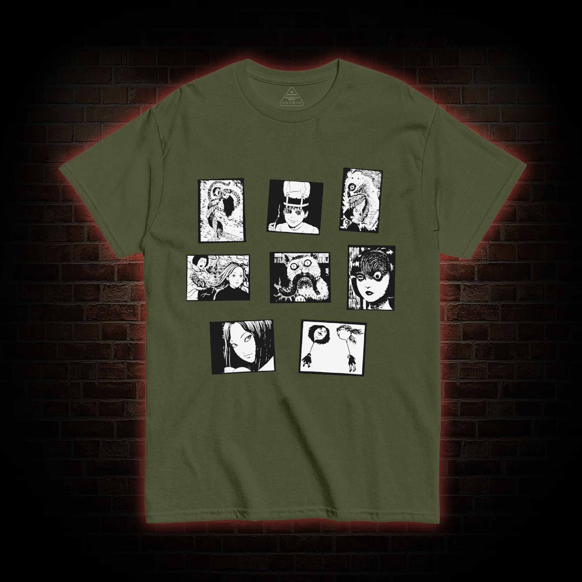 Retro Horror Manga T-shirt