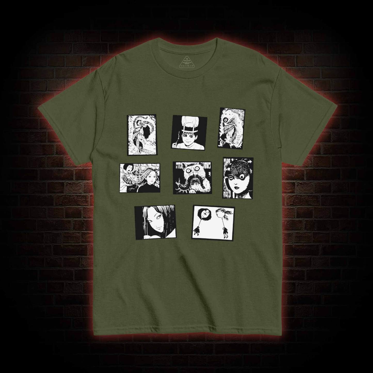 Retro Horror Manga T-shirt