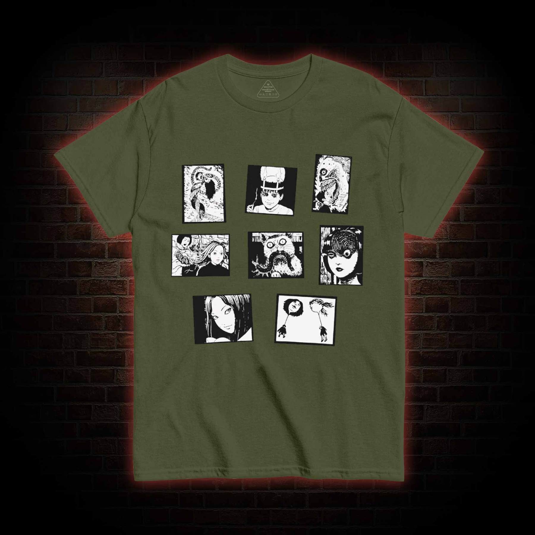 Retro Horror Manga T-shirt