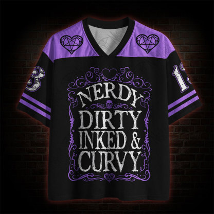 Dirty Inked&Curvy Mesh Jersey
