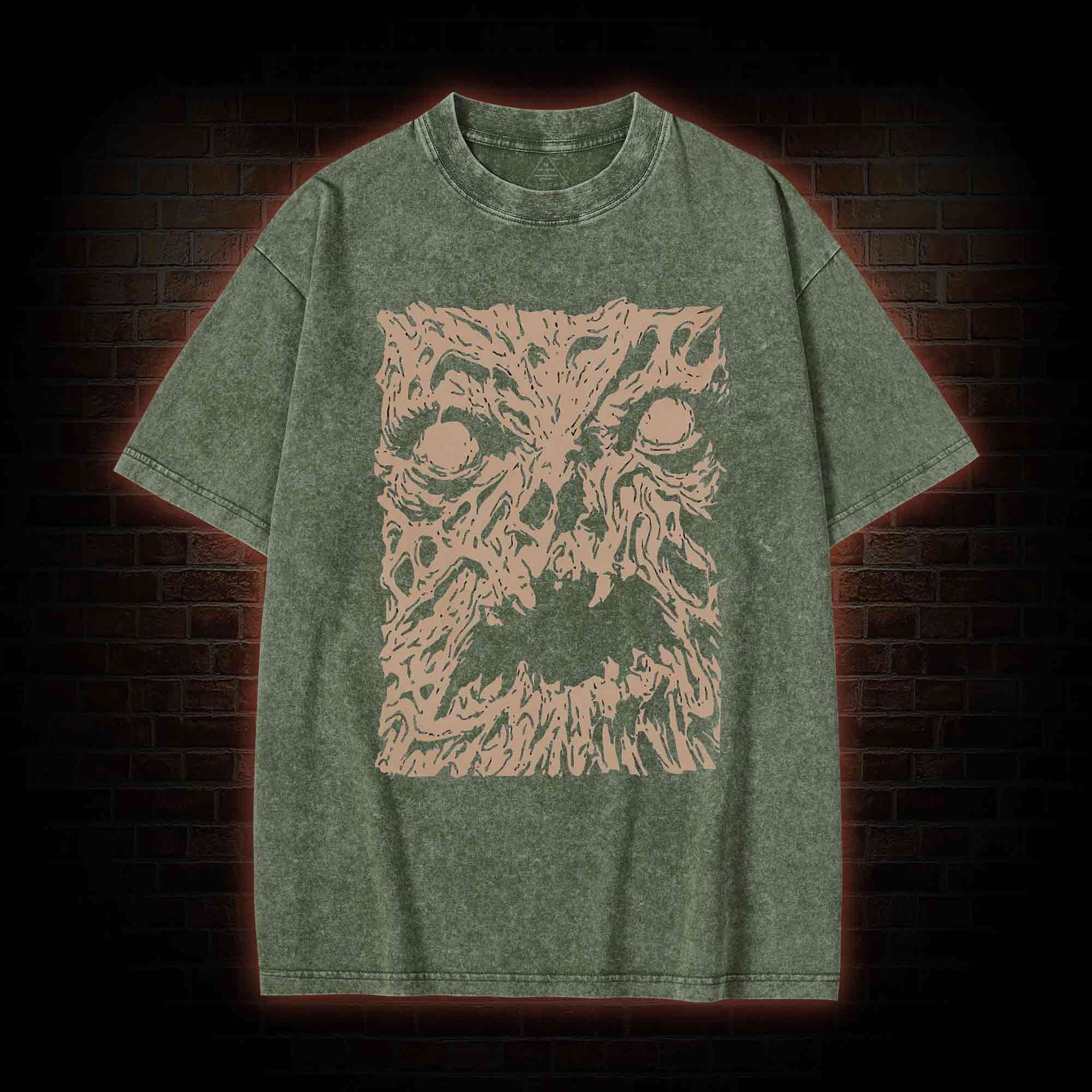 Necronomicon Evil Horror Washed T-shirt