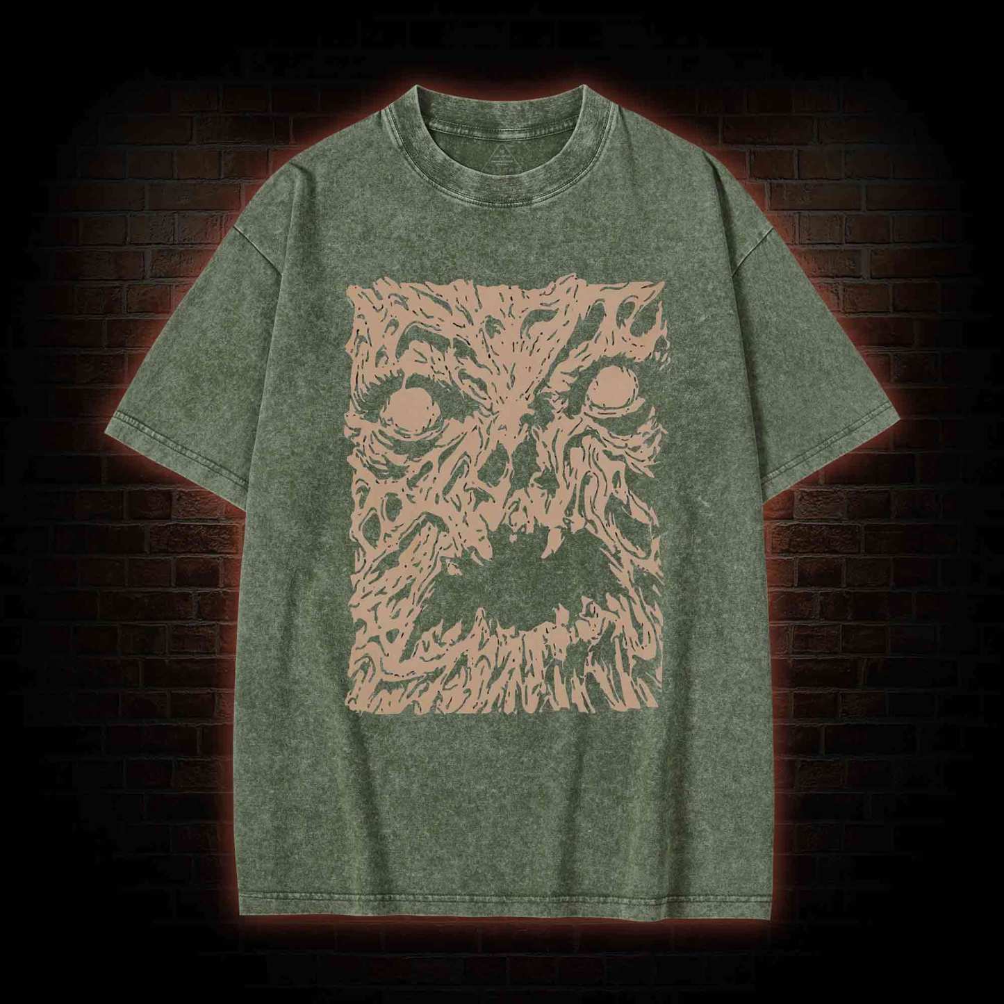 Necronomicon Evil Horror Washed T-shirt