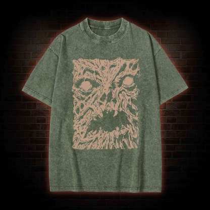 Necronomicon Evil Horror Washed T-shirt