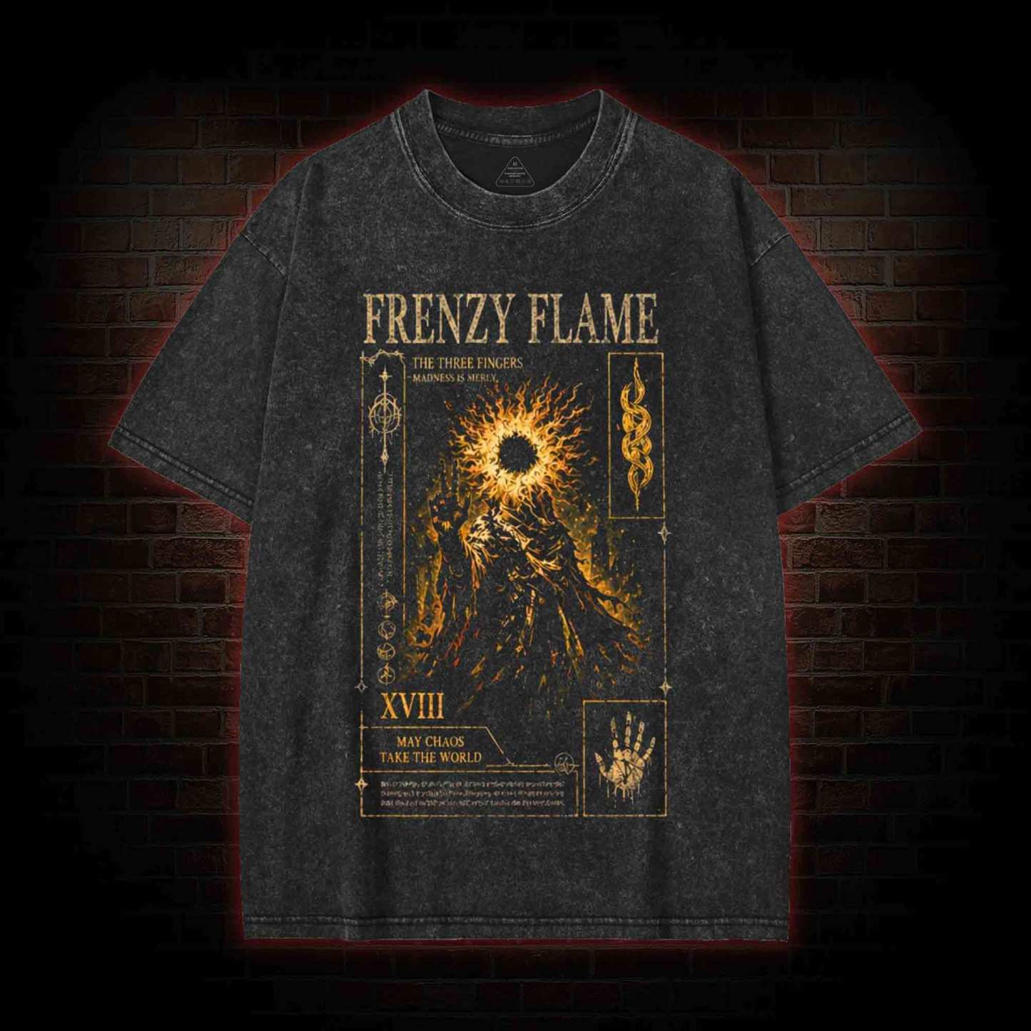 May Chaos Take The World Washed T-shirt