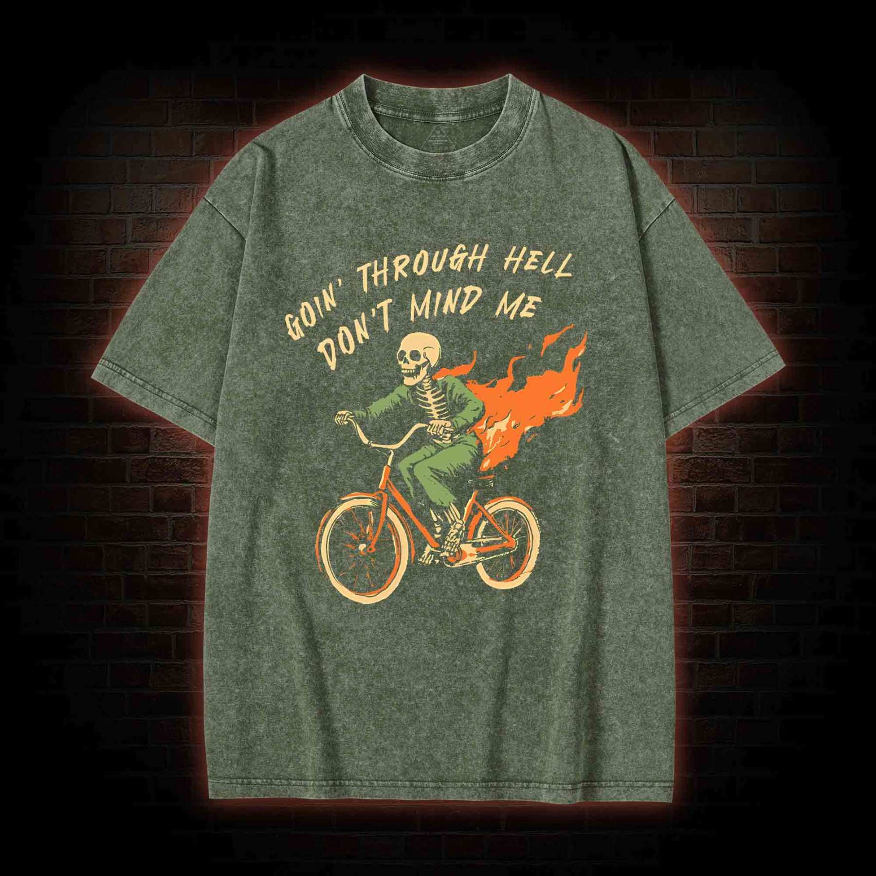 Goin' Through Hell Washed T-shirt