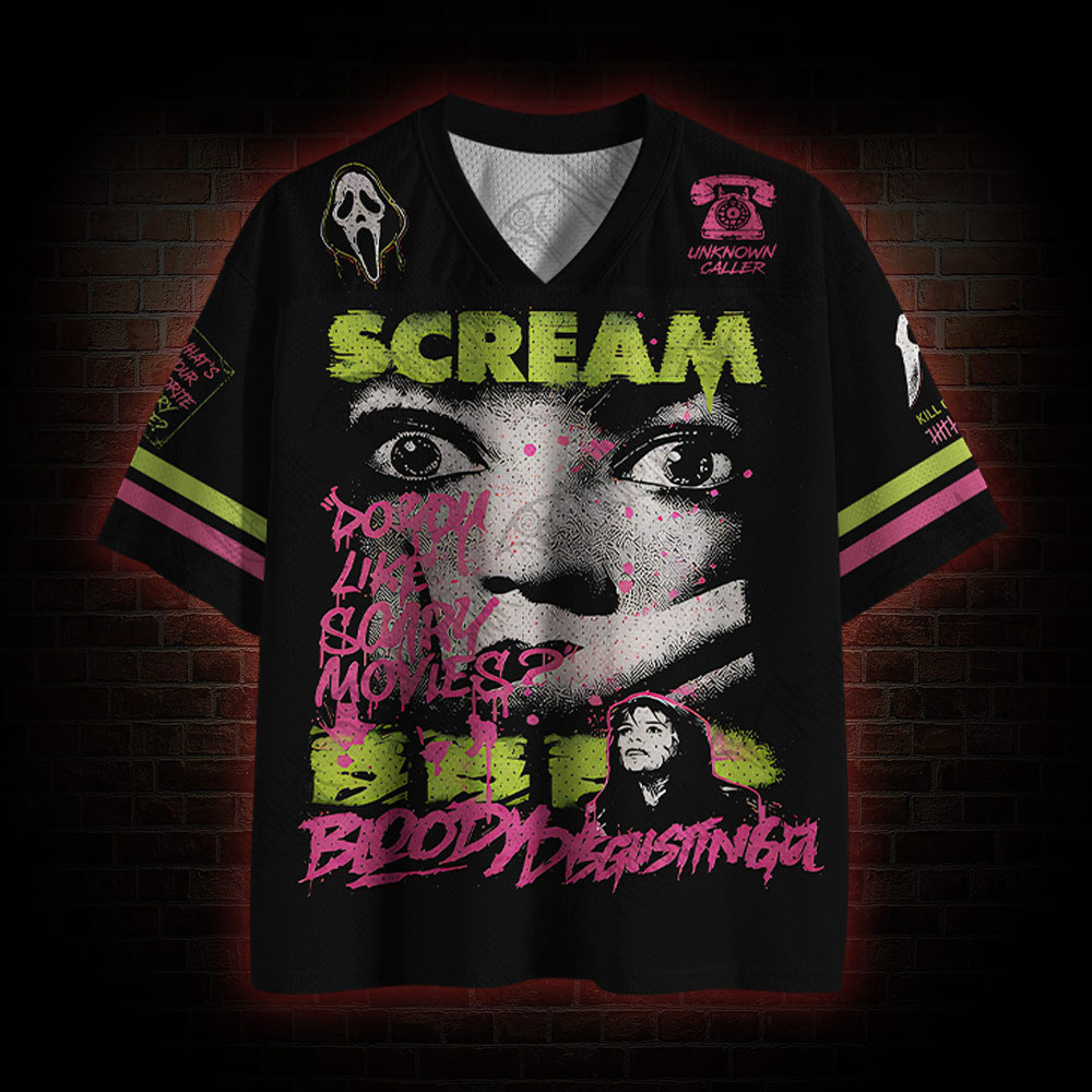 Horror Do You Like Scary Movies? Mesh Jersey