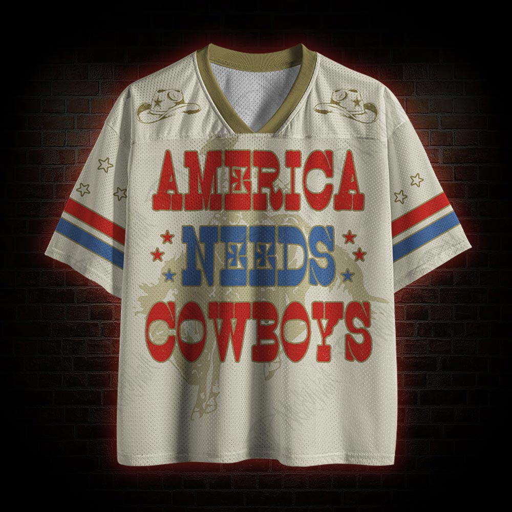America Needs Cowboys Mesh Jersey