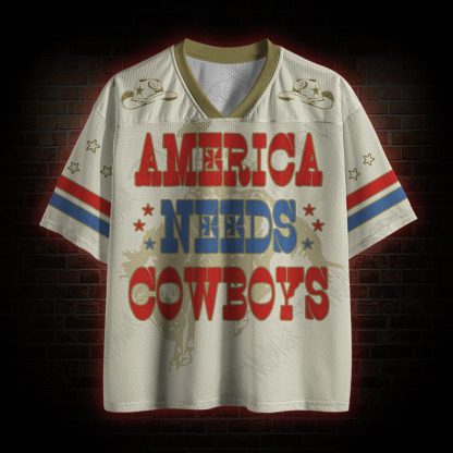 America Needs Cowboys Mesh Jersey