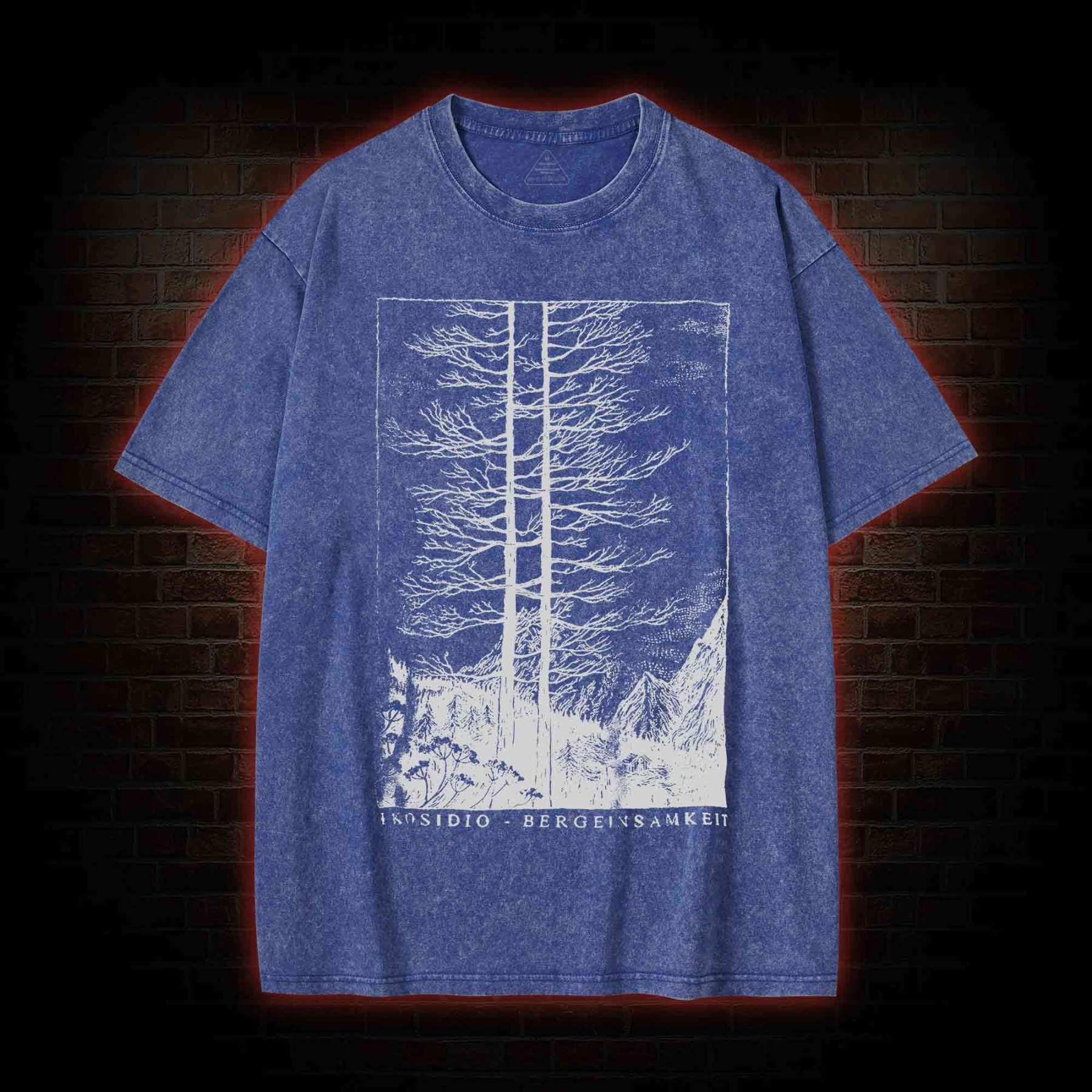 Ikosidio Bergeinsamkeit Washed T-shirt