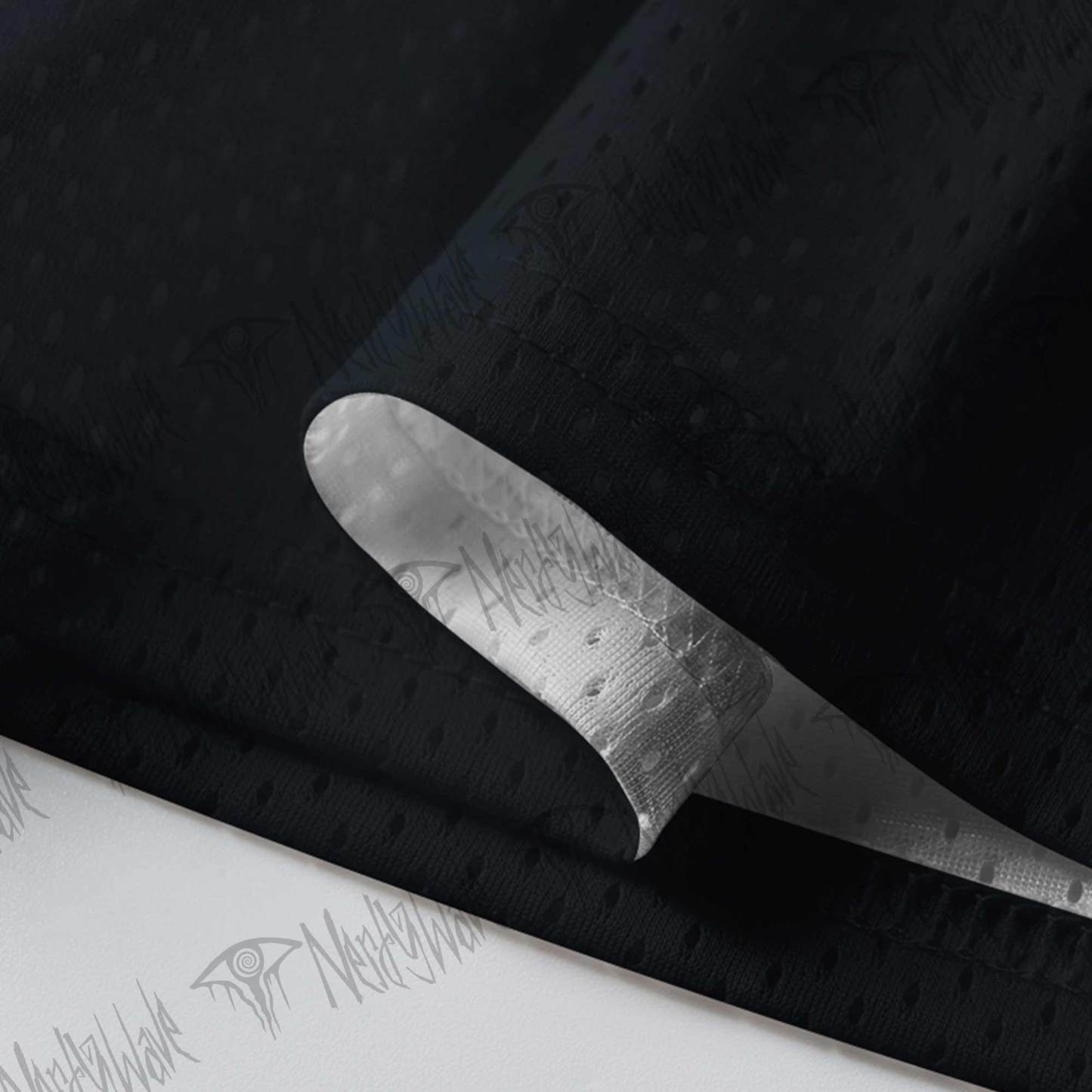 Blue Velvet Mesh Jersey