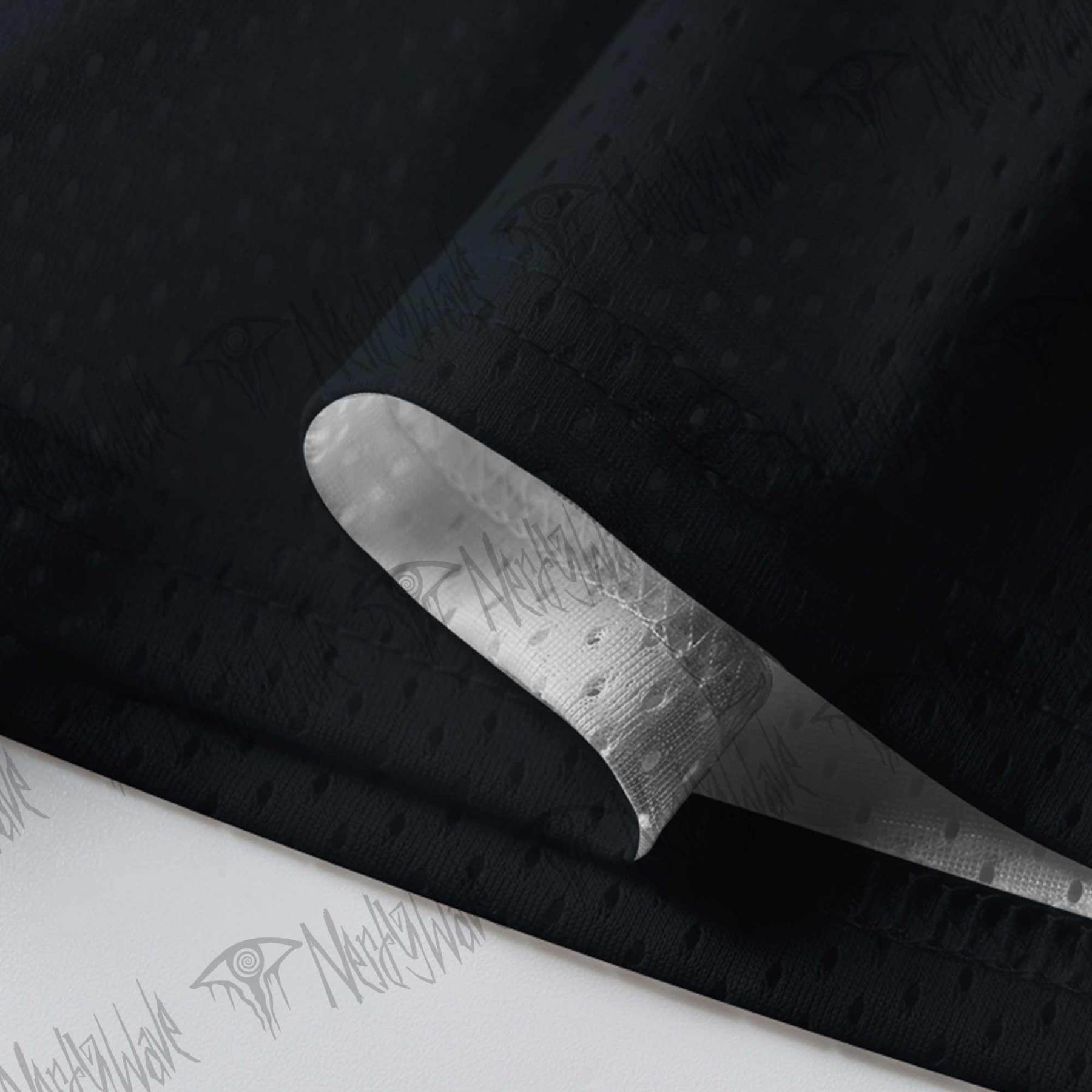 Blue Velvet Mesh Jersey