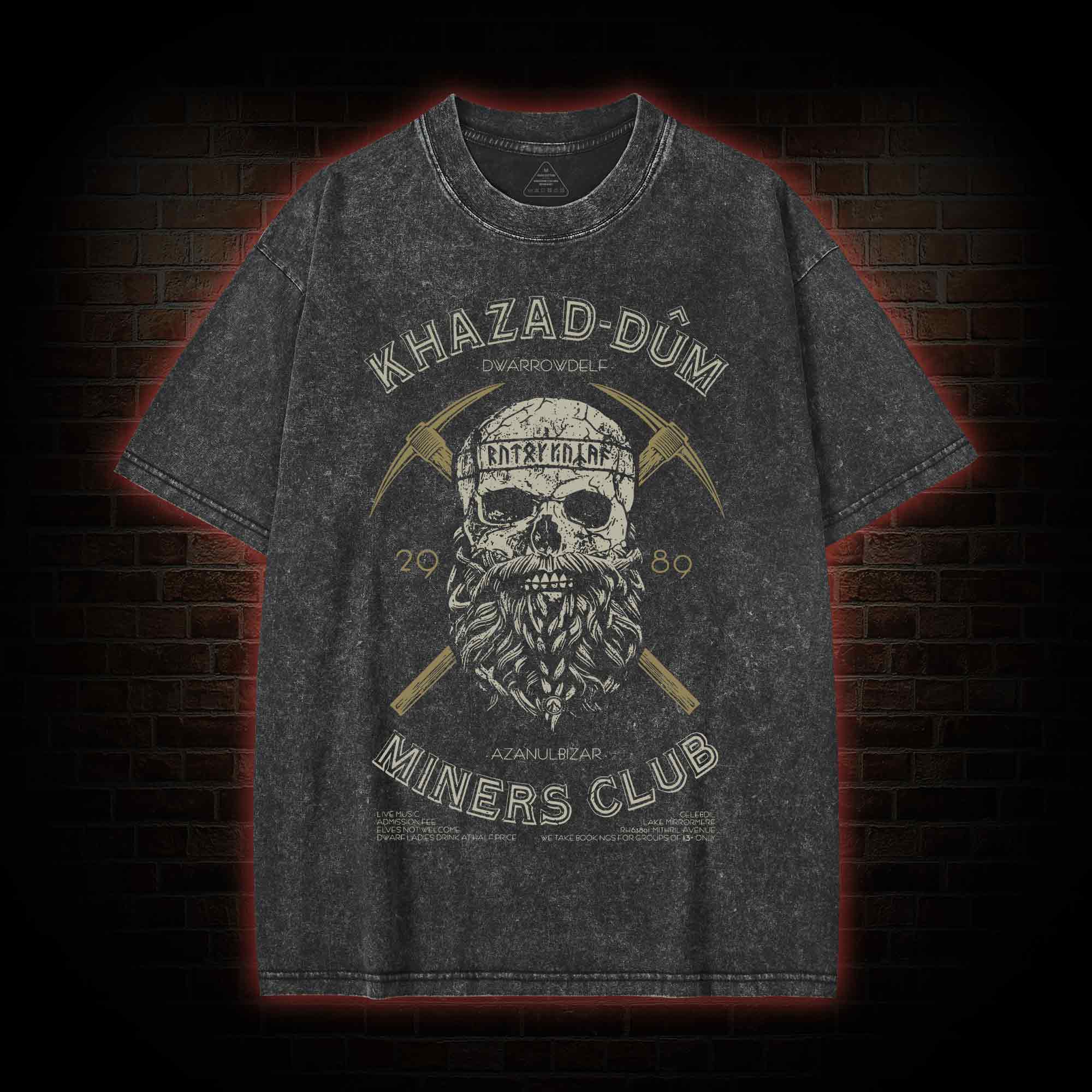 The Mines Of Moria Washed T-shirt