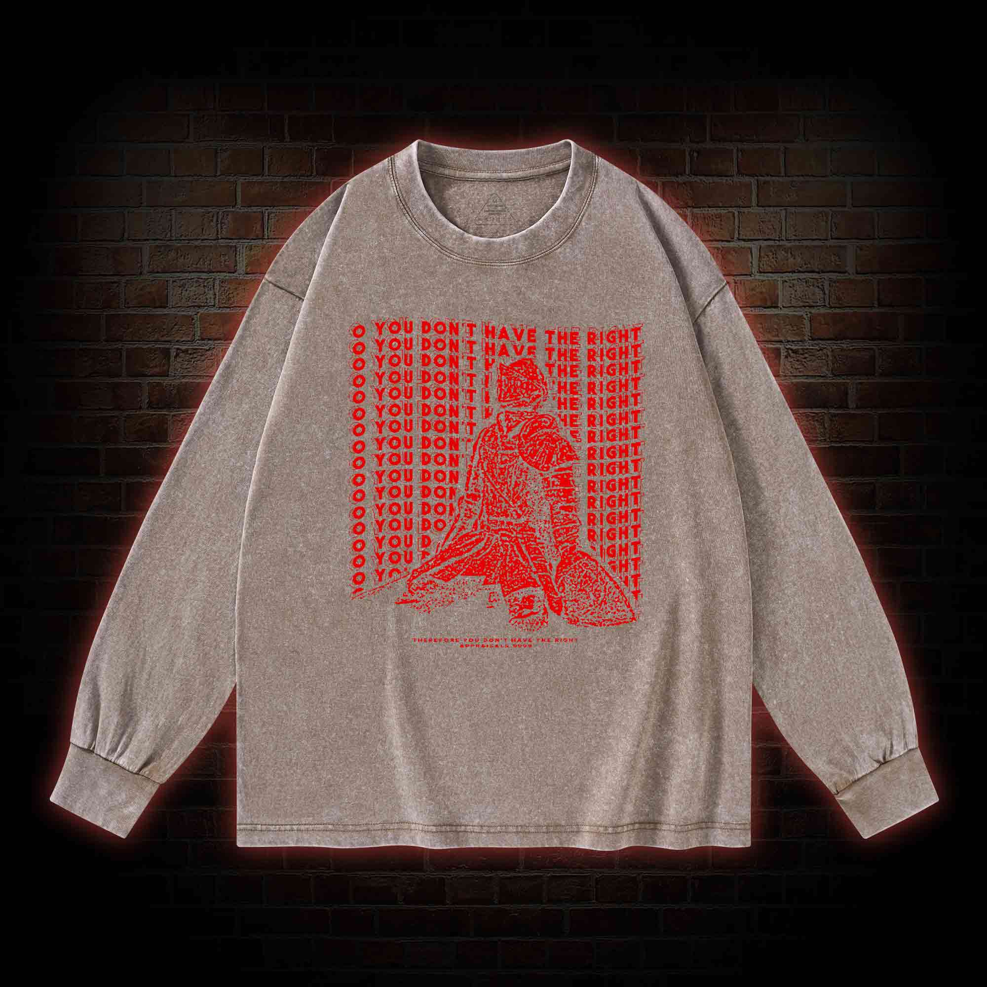 You Don't Have the Right. Elden Ring Washed Long-Sleeve T-shirt