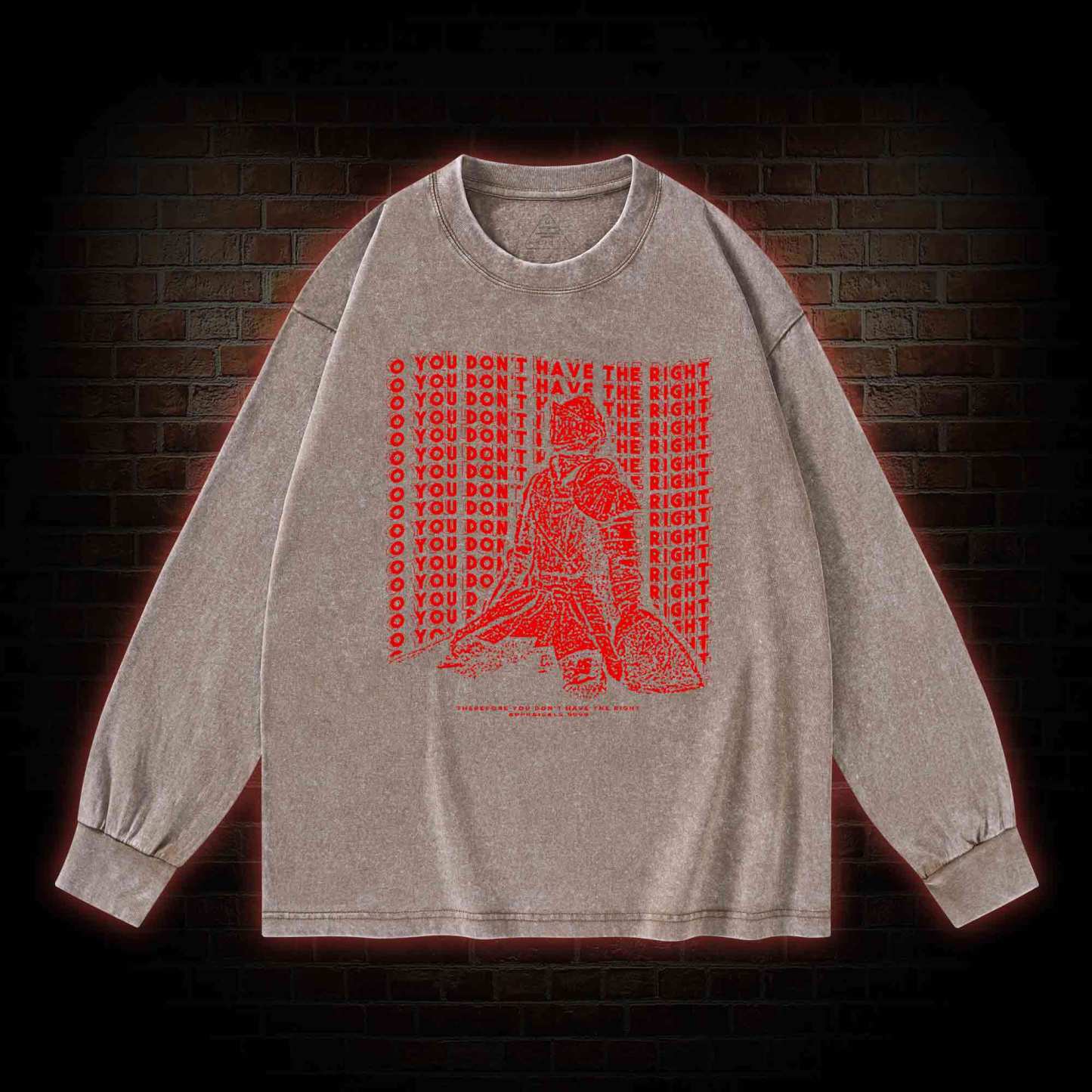 You Don't Have the Right. Elden Ring Washed Long-Sleeve T-shirt