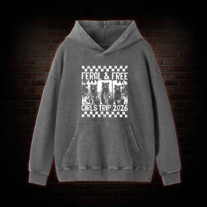 Feral & Free Washed Hoodie
