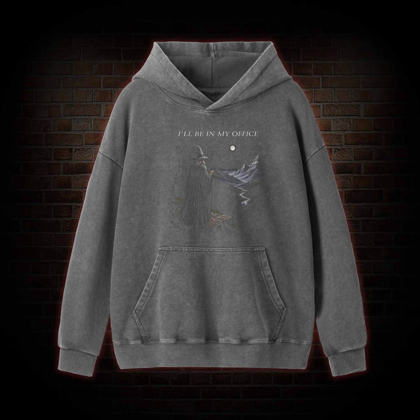I'll Be in My Office Washed Hoodie