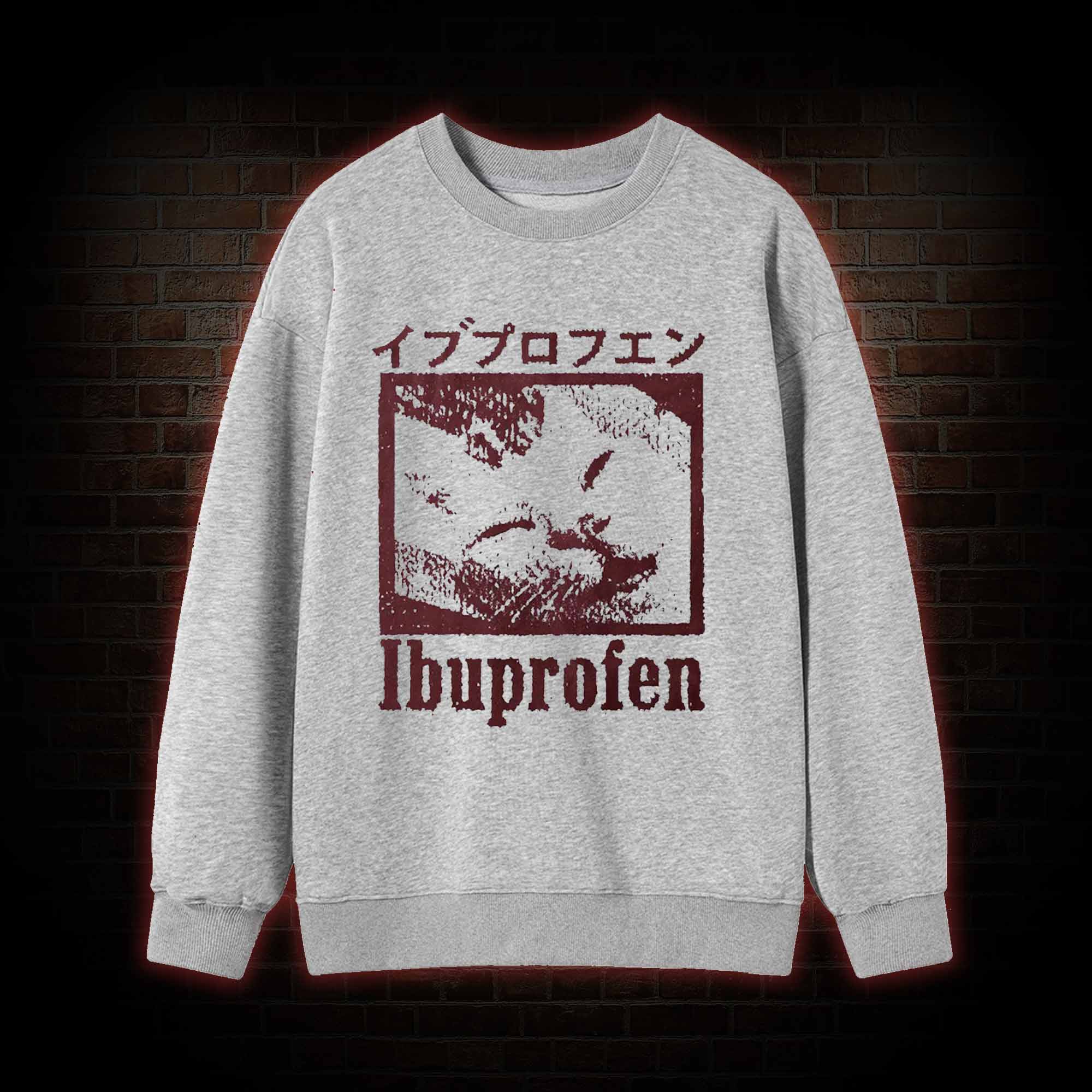 Ibuprofen Cat Meme Sweatshirt