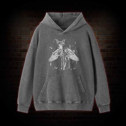 Winged Fawn Washed Hoodie