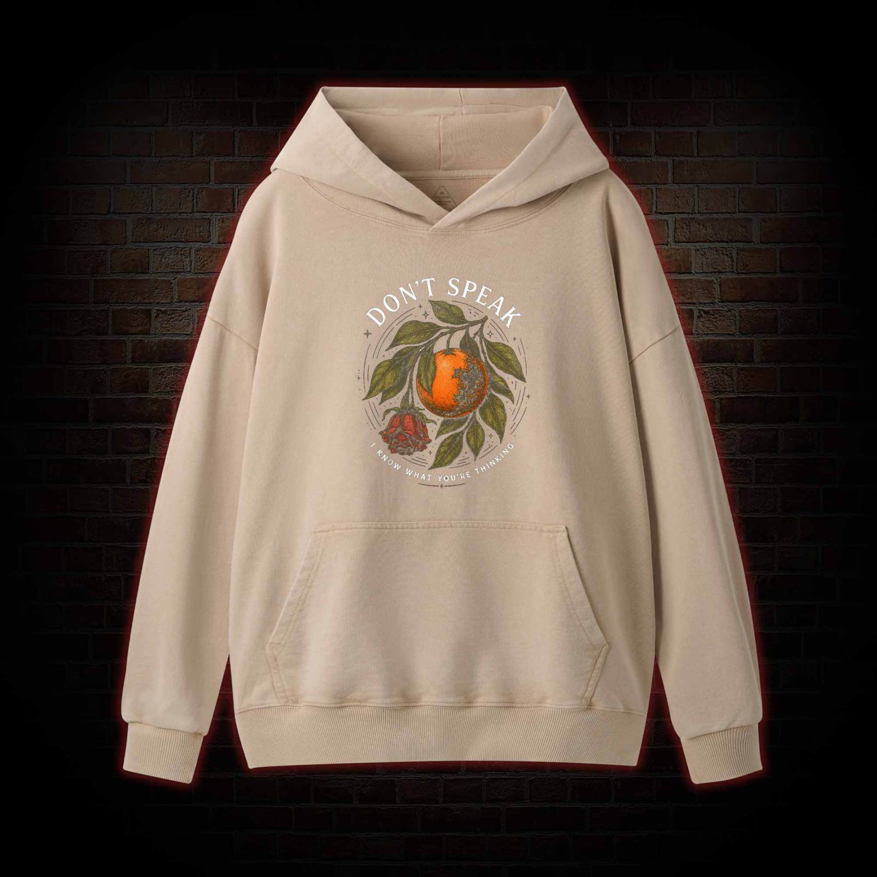 Don’t Speak Orange Washed Hoodie