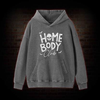 Goth Home Body Club Washed Hoodie