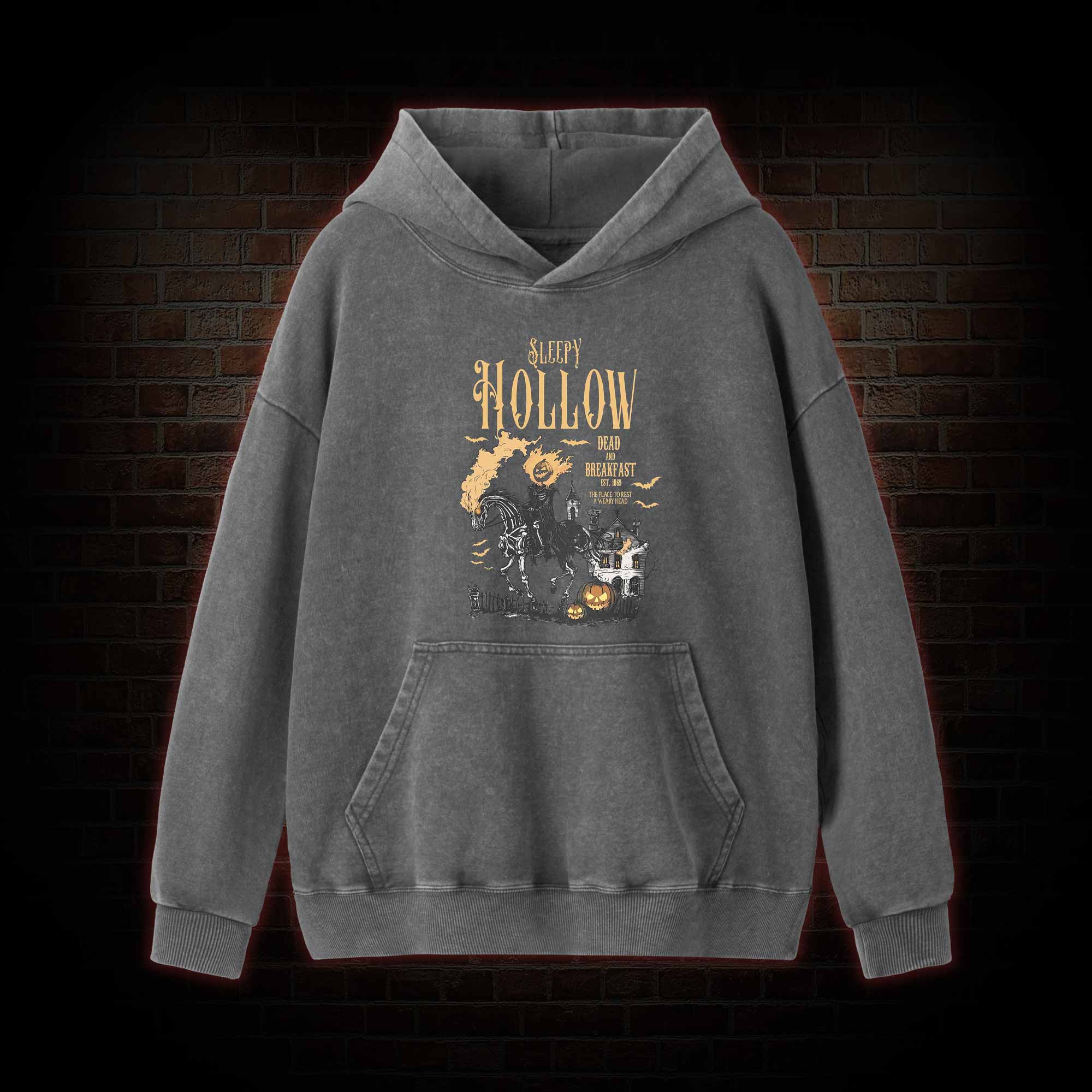 Comfort Colors Sleepy Hollow Halloween Washed Hoodie