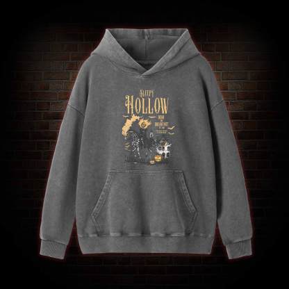 Comfort Colors Sleepy Hollow Halloween Washed Hoodie