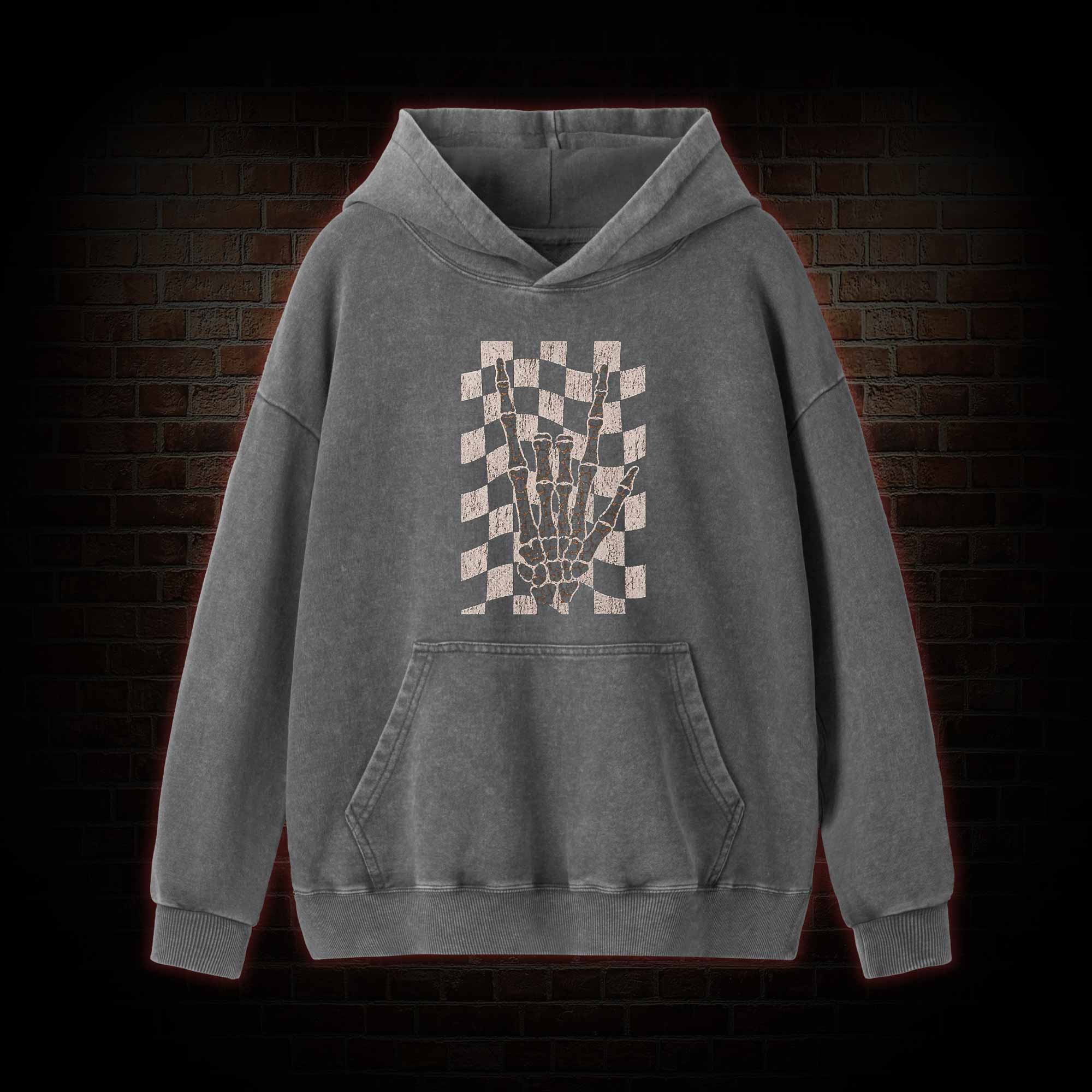 Skeleton Hand Washed Hoodie