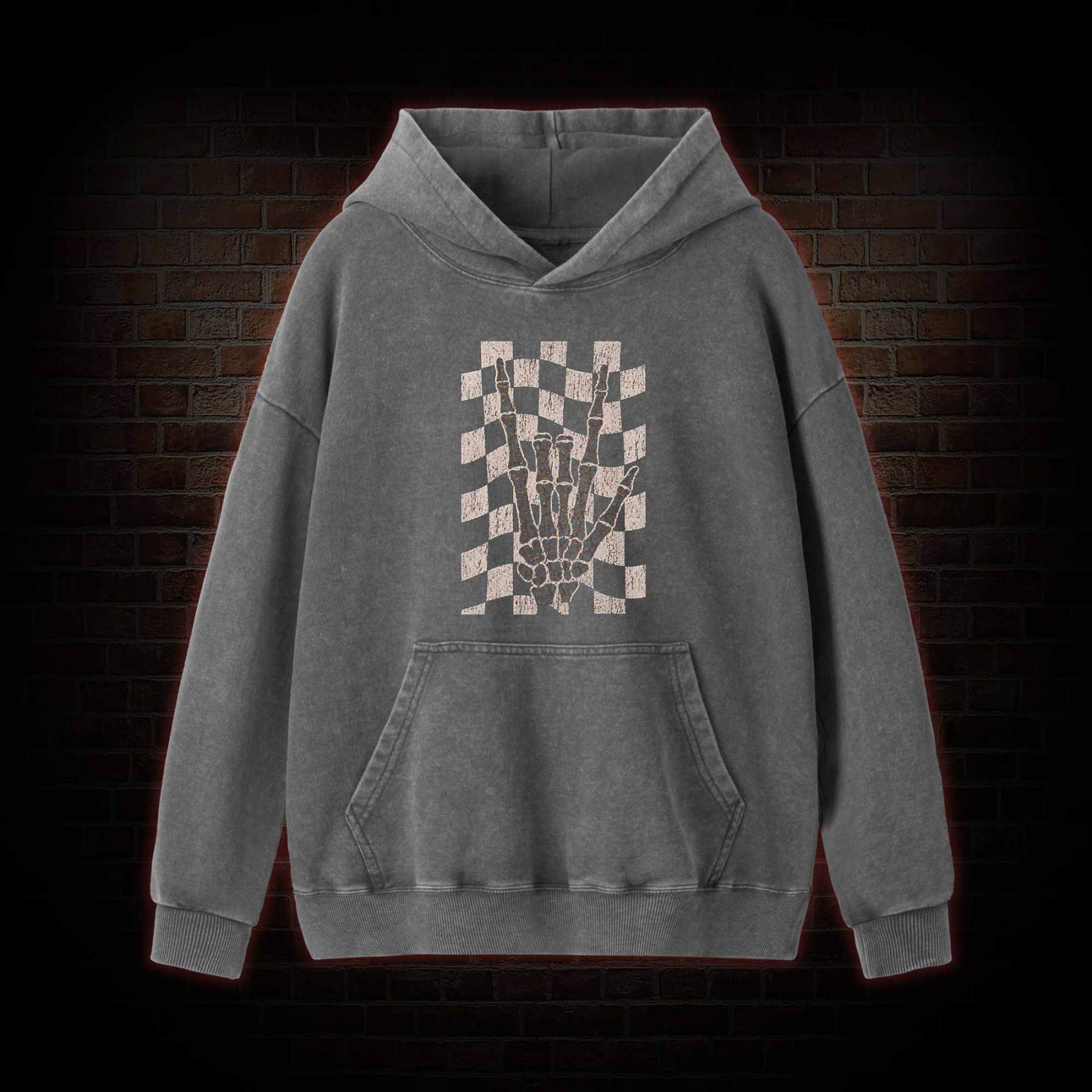 Skeleton Hand Washed Hoodie