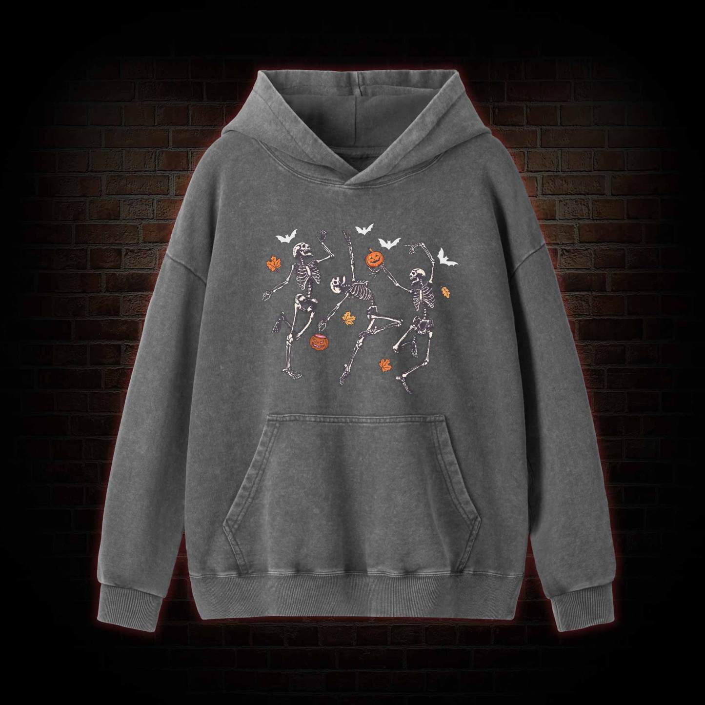 Dancing Skeletons Washed Hoodie