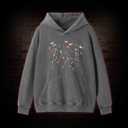 Dancing Skeletons Washed Hoodie