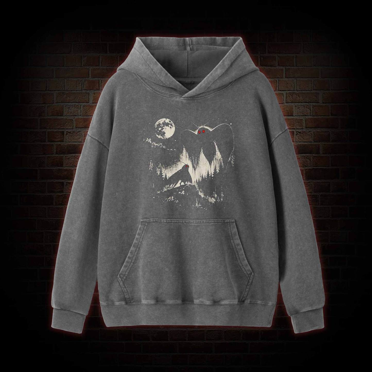 Mothman  Washed Hoodie