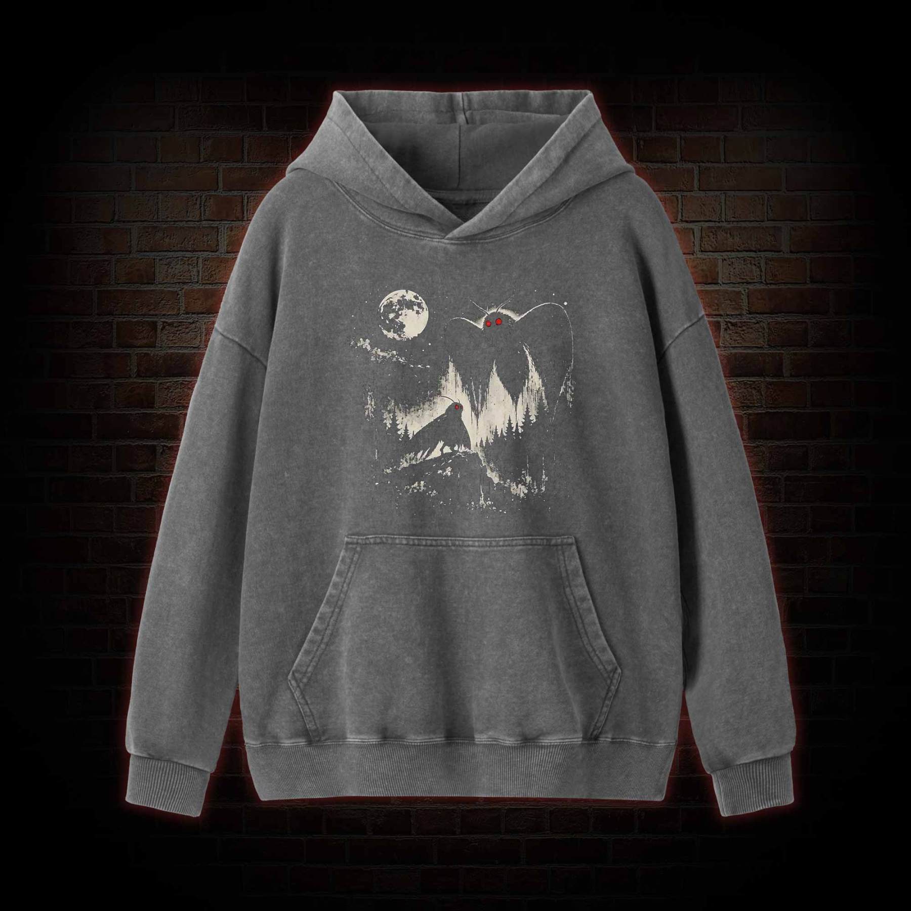 Mothman  Washed Hoodie