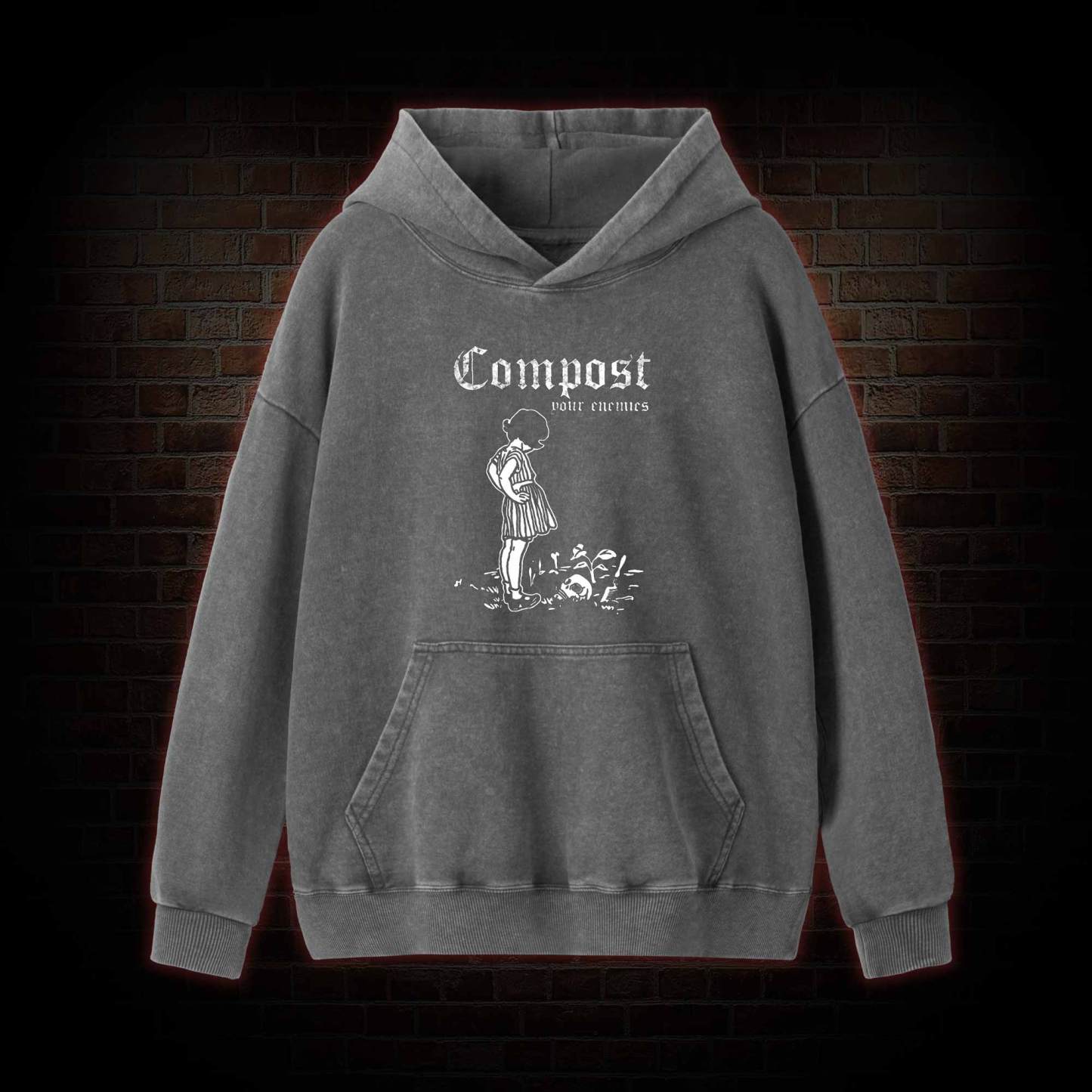 Compost Your Enemies Washed Hoodie