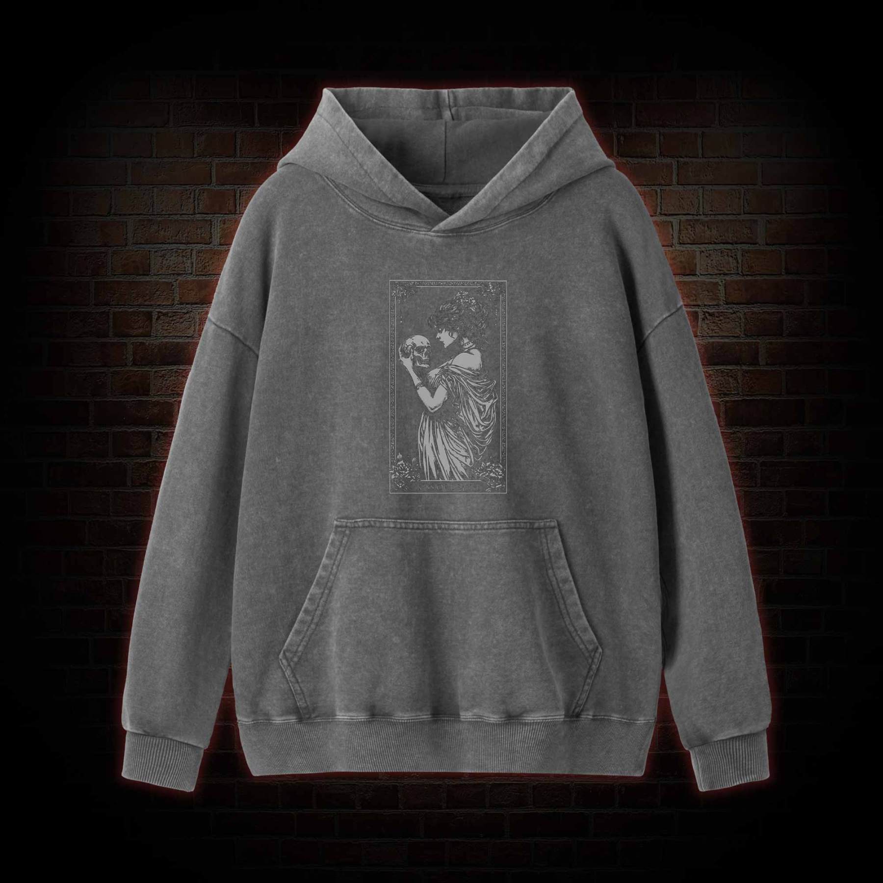 Kiss of Death Sweatshirt Washed Hoodie