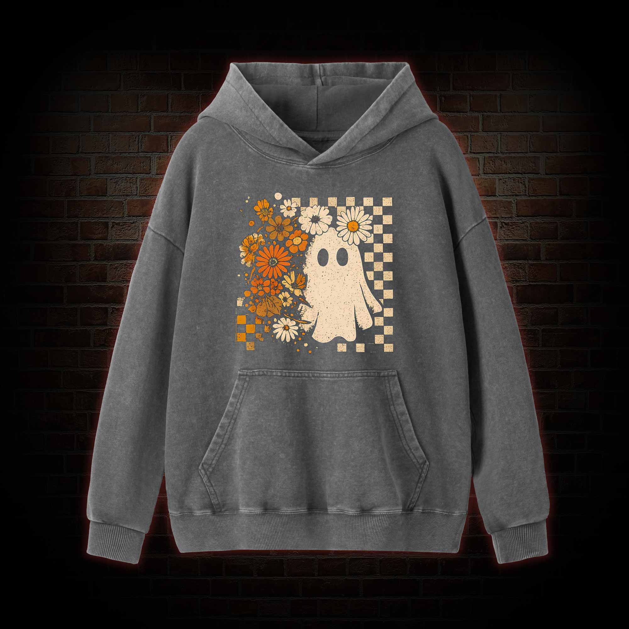 Groovy Ghost Washed Hoodie
