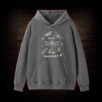 Sad Bug Summer Washed Hoodie