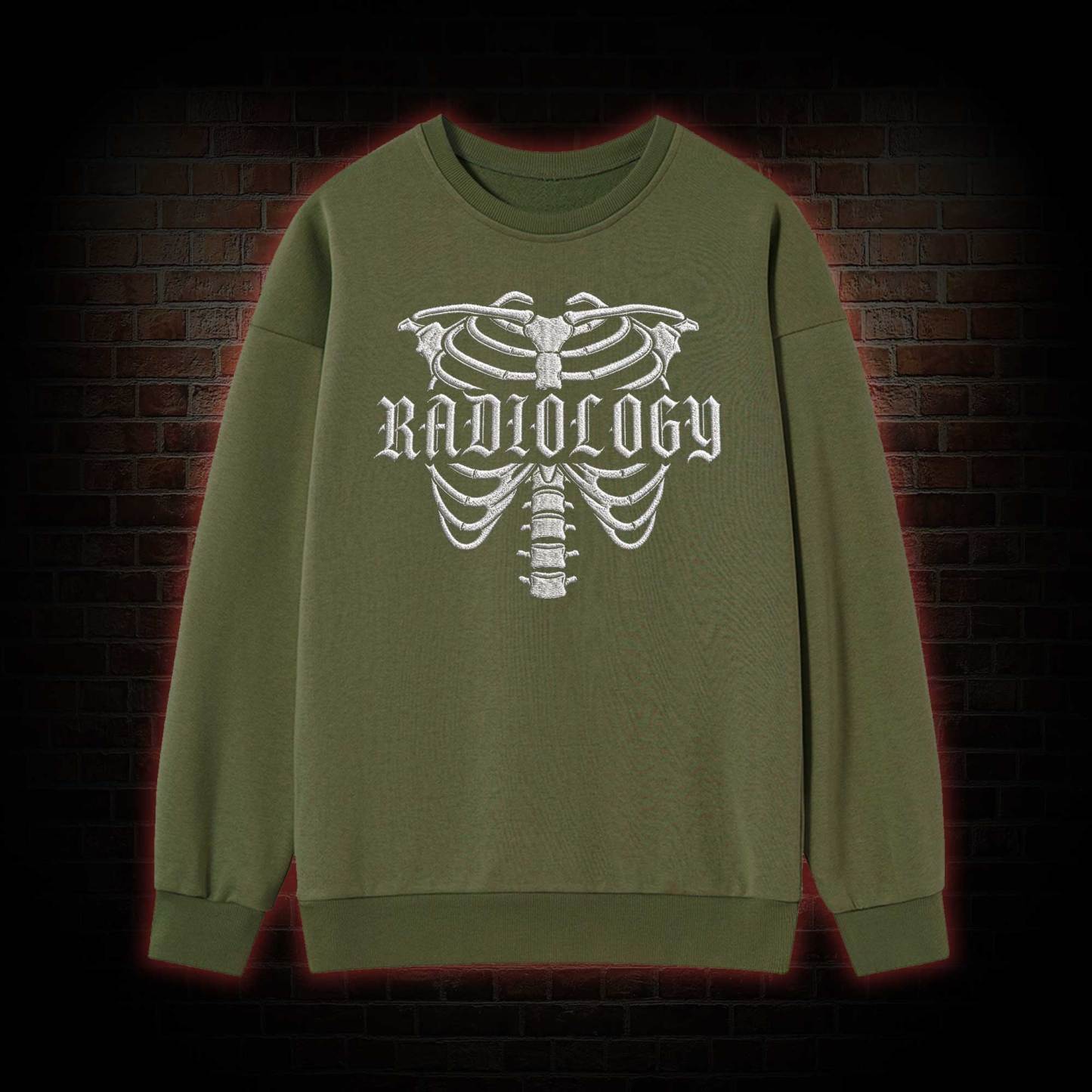 Radiology Embroidered Sweatshirt