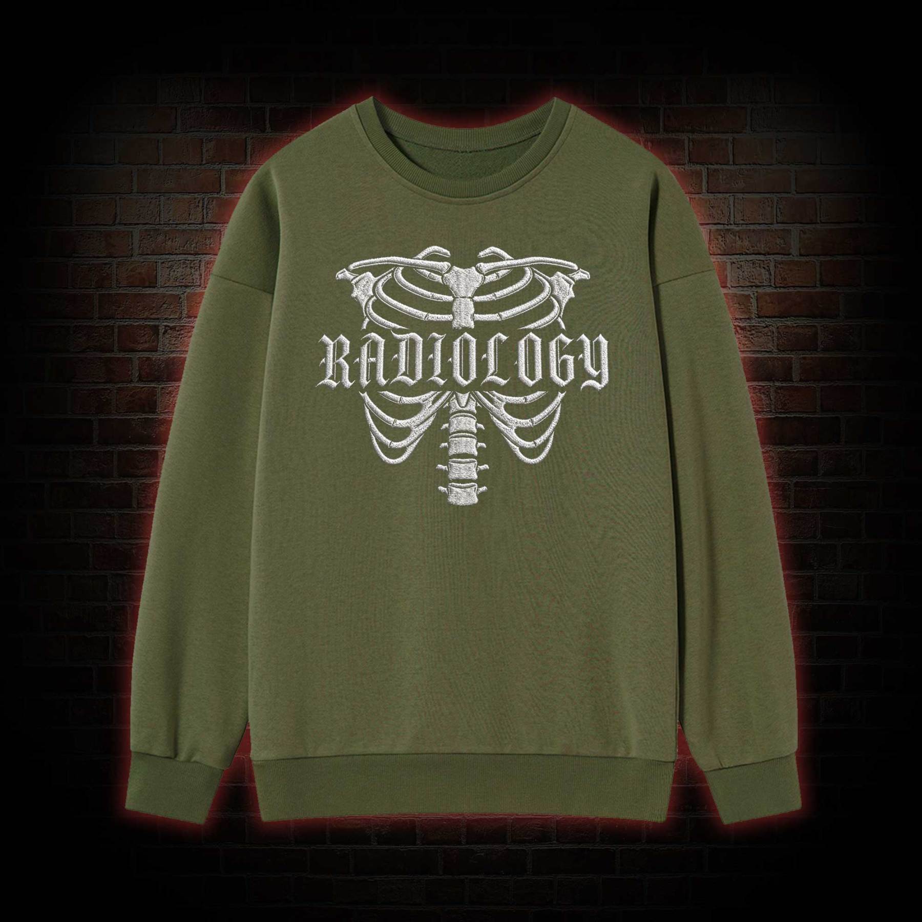 Radiology Embroidered Sweatshirt