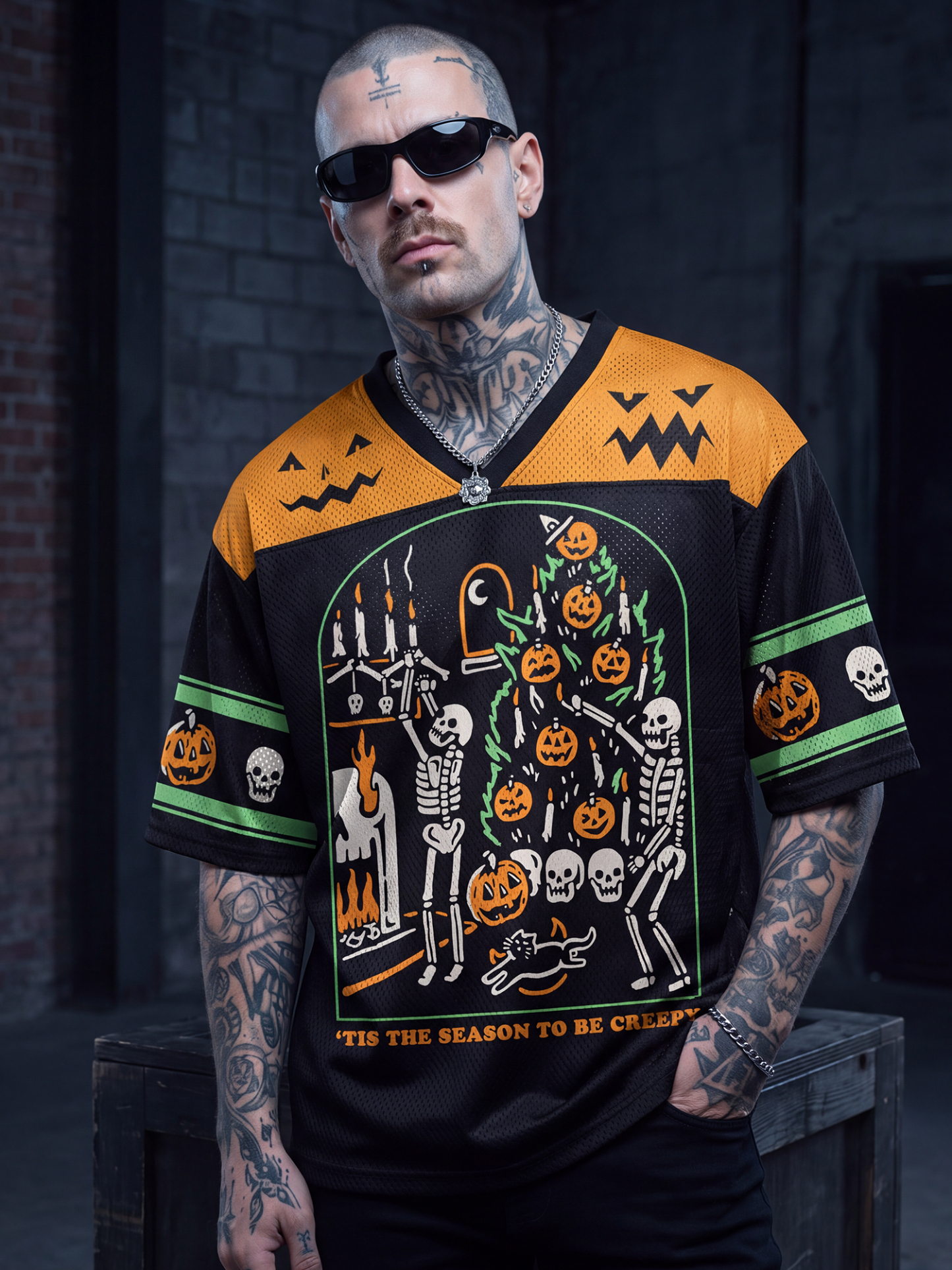 Tis The Season to be Creepy Mesh Jersey