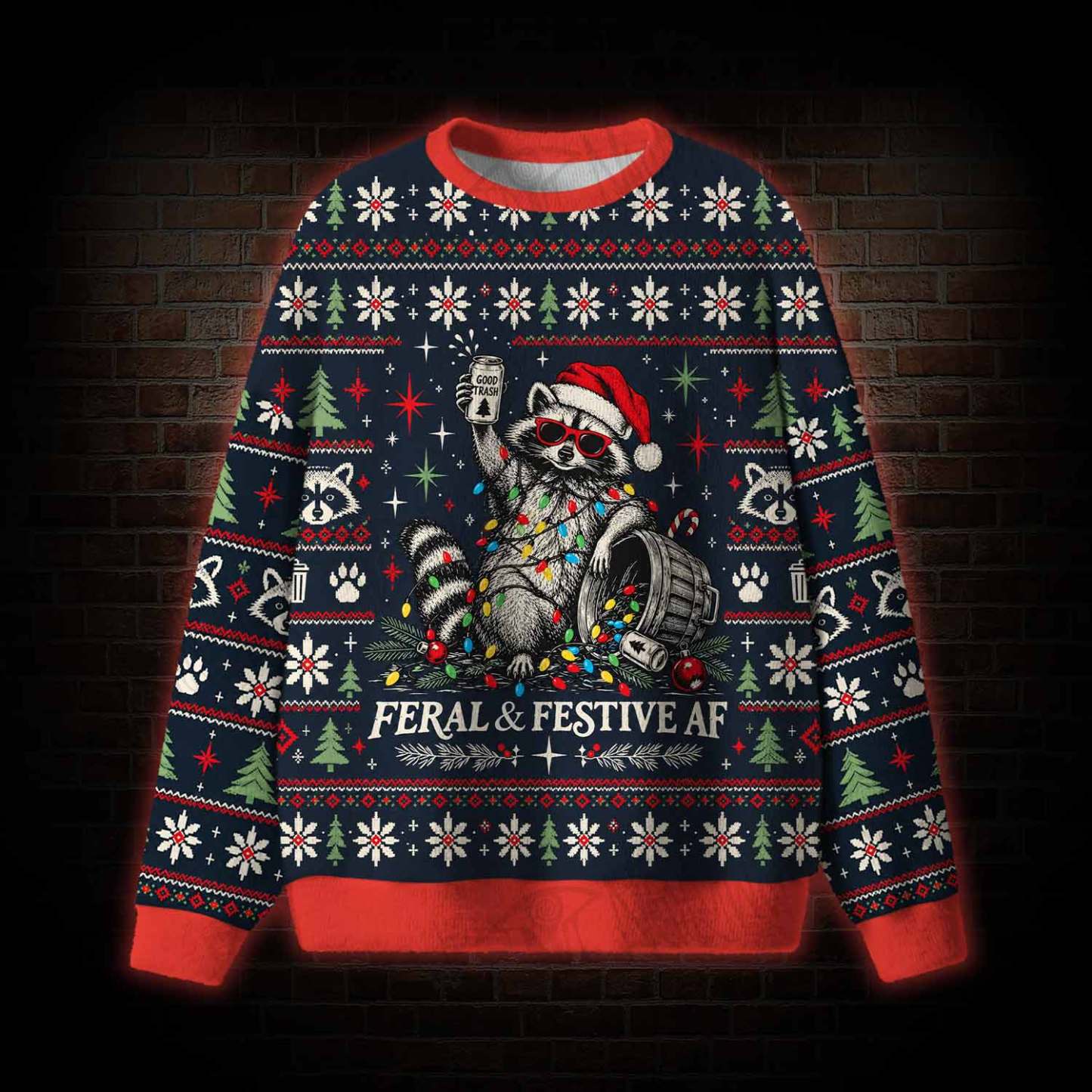 Feral & Festive AF Ugly Sweatshirts