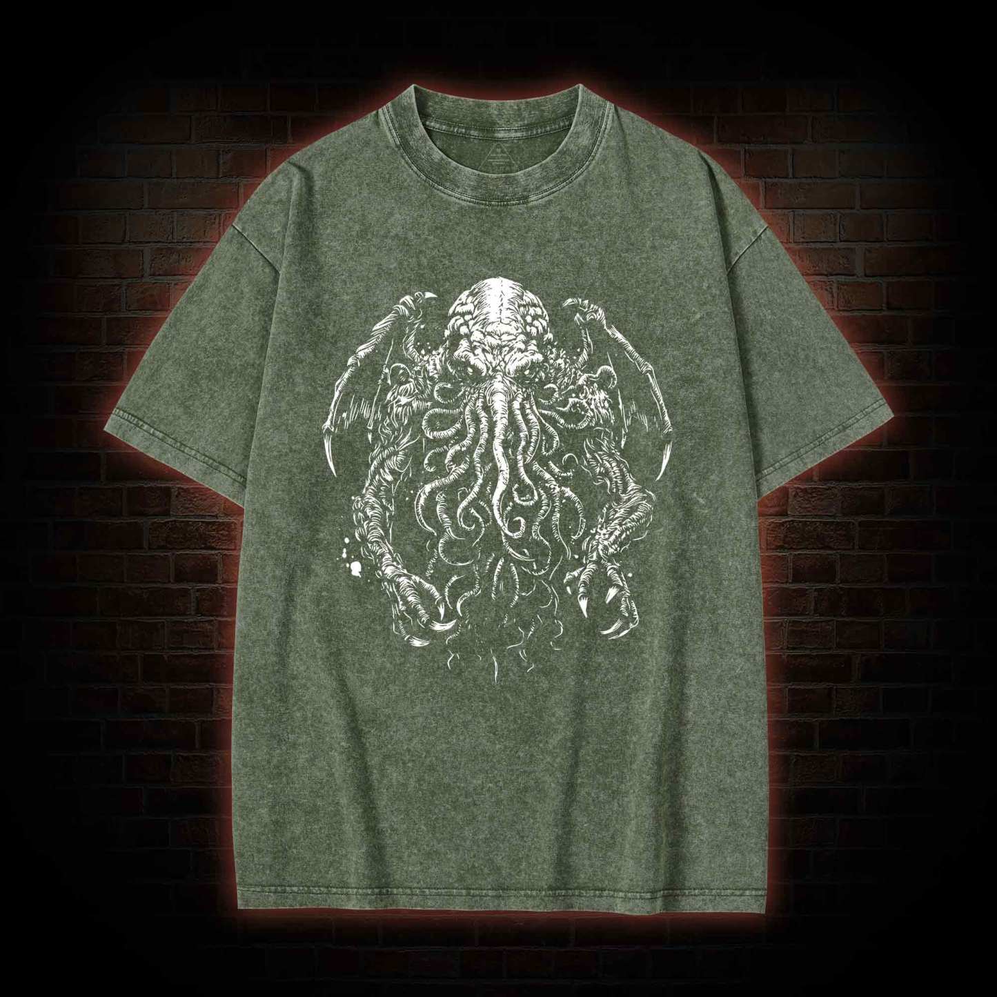 The Great Old One Cthulhu Washed T-Shirt