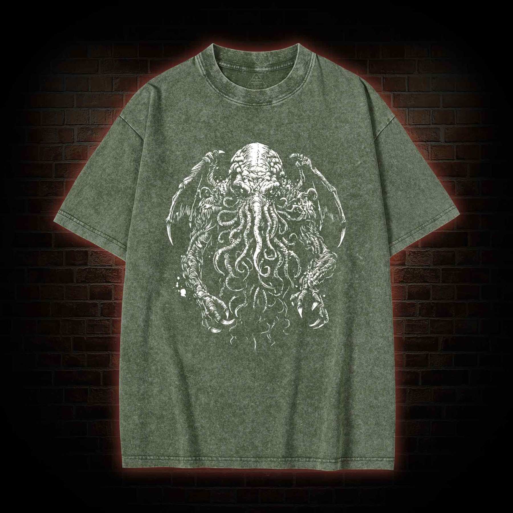 The Great Old One Cthulhu Washed T-Shirt
