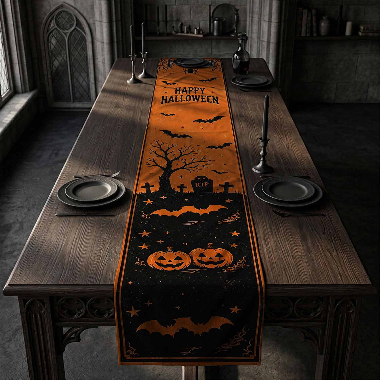 Happy Halloween Table Runner