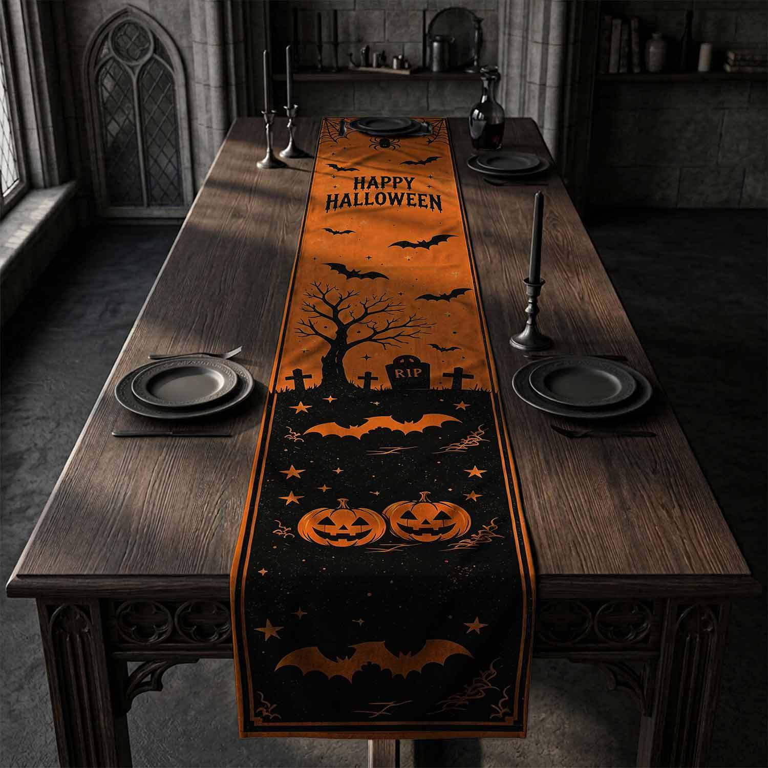 Happy Halloween Table Runner
