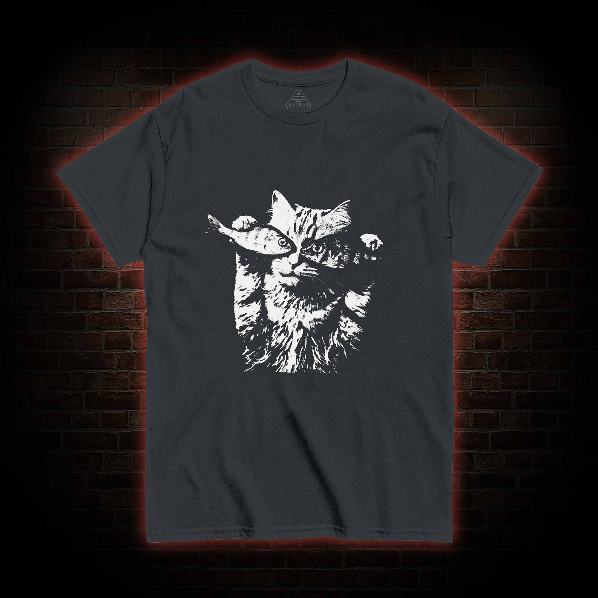 Fish Eye Cat T-shirt