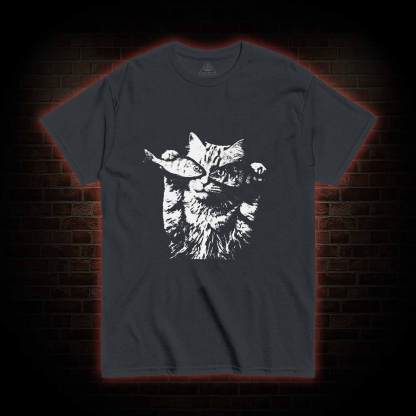 Fish Eye Cat T-shirt