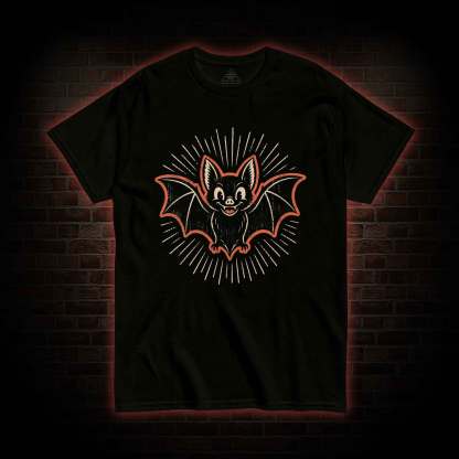 Vintage Cartoon Spooky Bat T-shirt