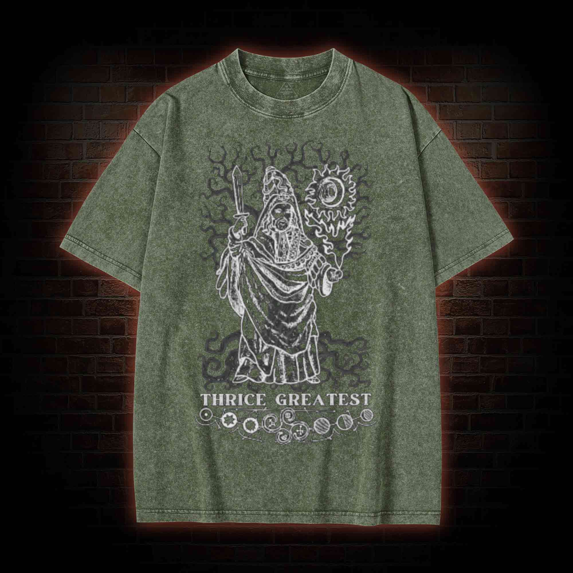 Esoteric Hermetic Occult Washed T-shirt