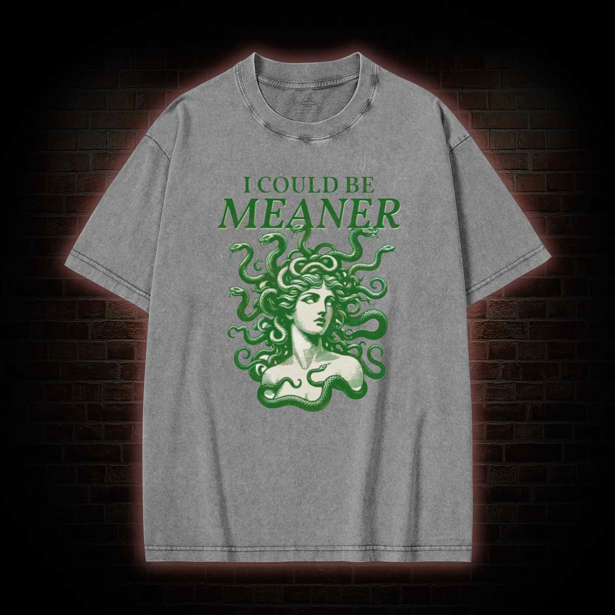 I Could be Meaner Washed T-shirt