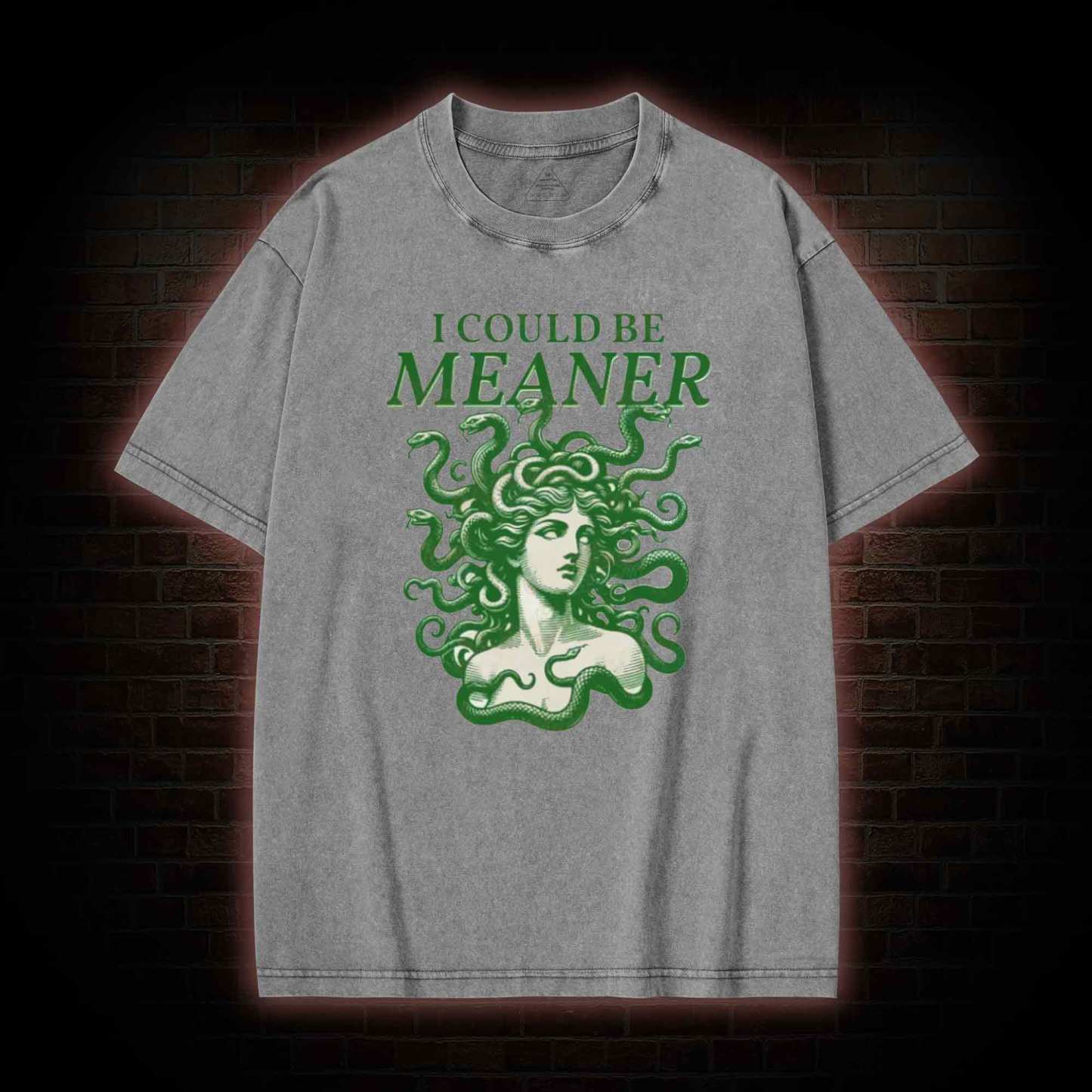 I Could be Meaner Washed T-shirt